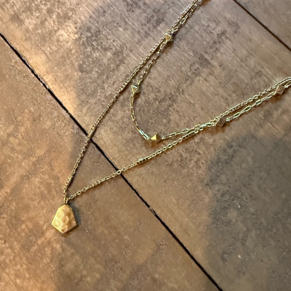 Kendra Scott Gold Geometric Pendant Necklace